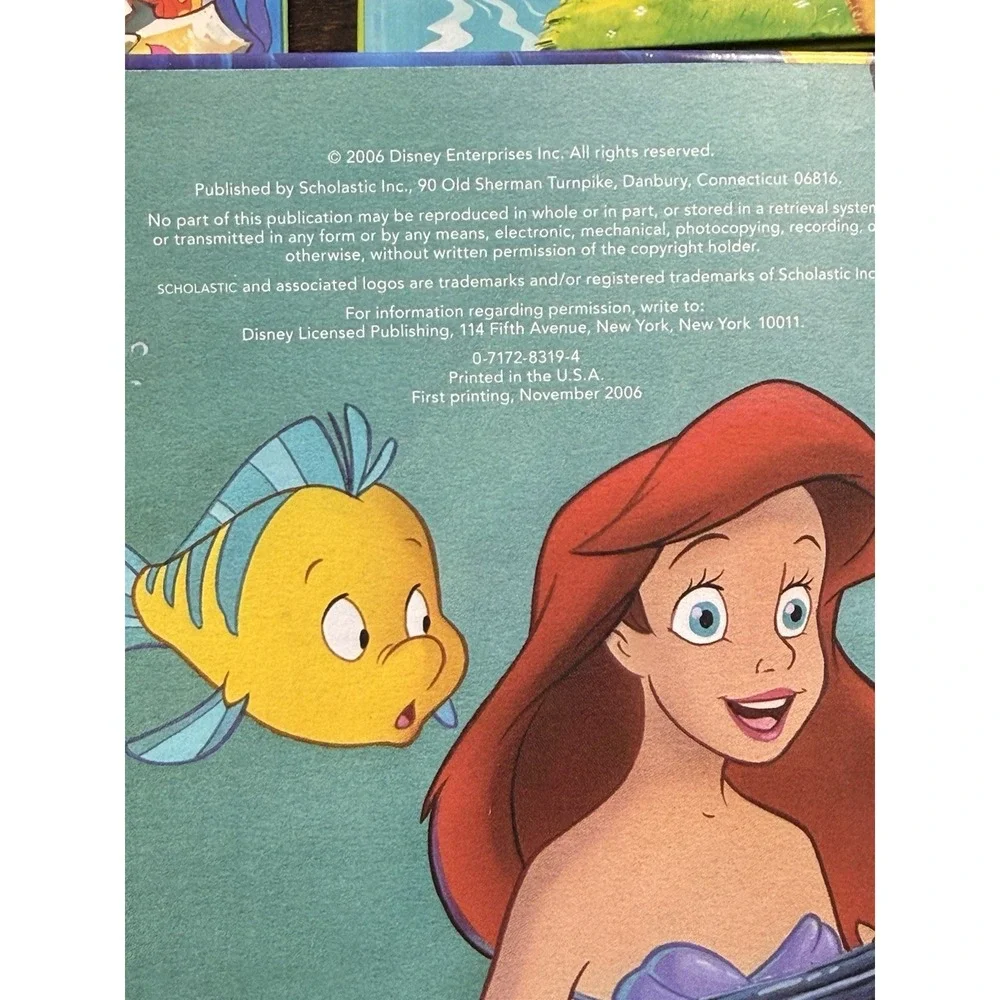 Disney Kids Book Lot5‎ Cars Little Mermaid Snow White Dumbo Hardcover Storybooks
